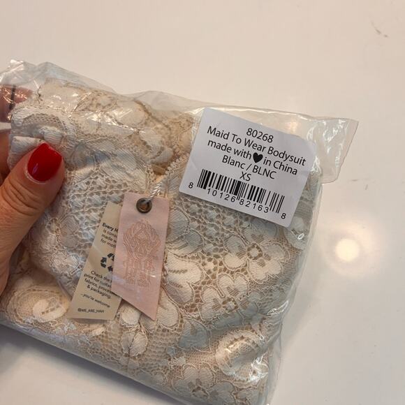 HAH Maid to Wear Bodysuit in Blanc XS NWT - Picture 4 of 6